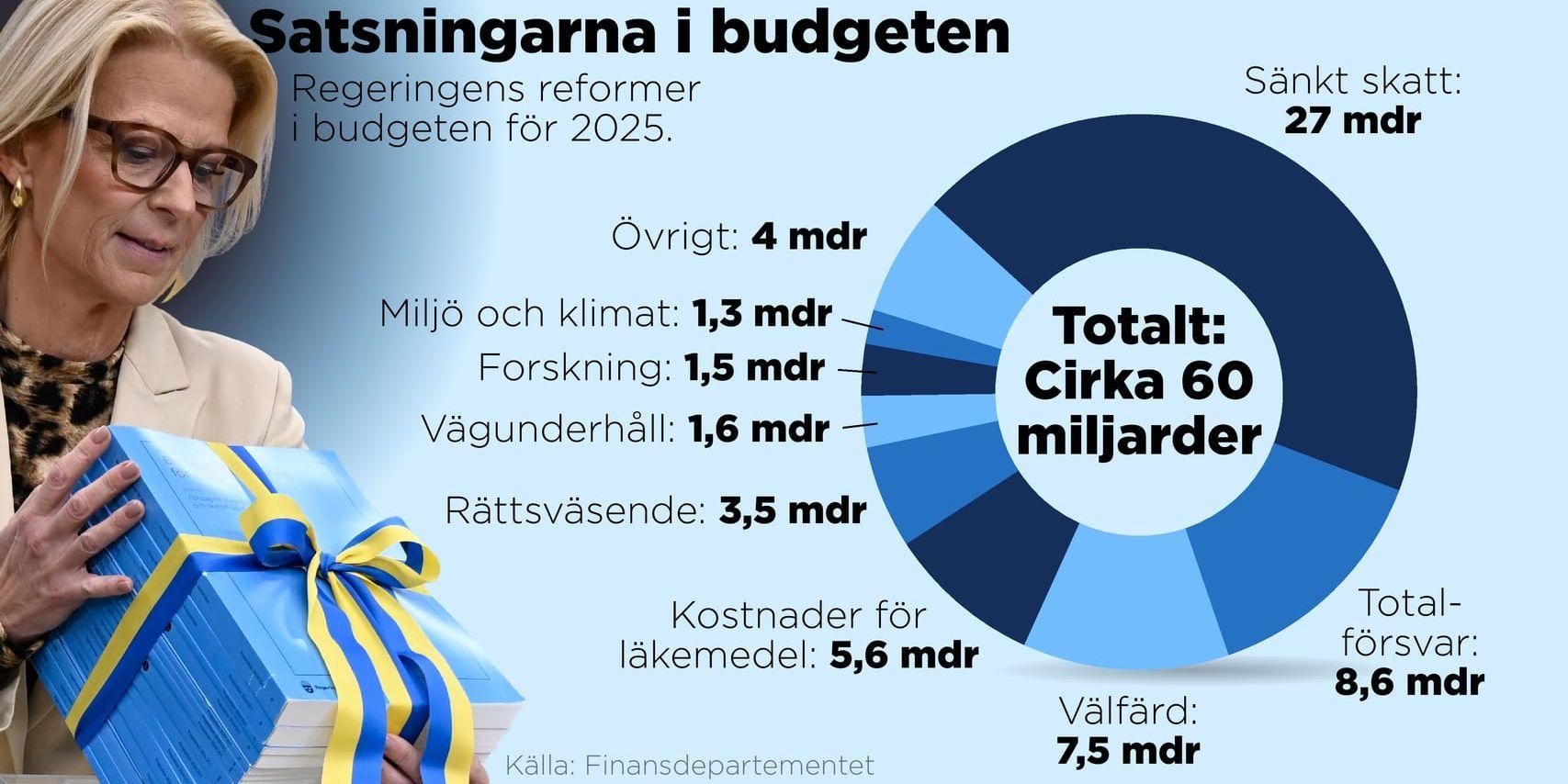 Regeringens reformer i budgeten för 2025.