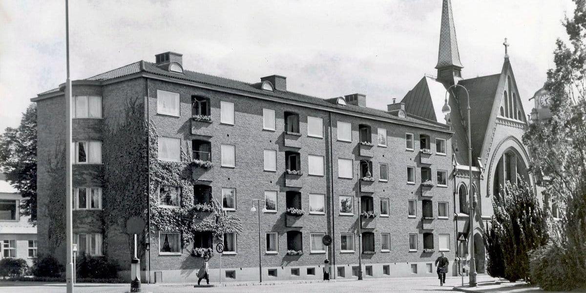 Det hus som Ernst R. Andersson 1944 byggde för egen räkning på Strandgatan.