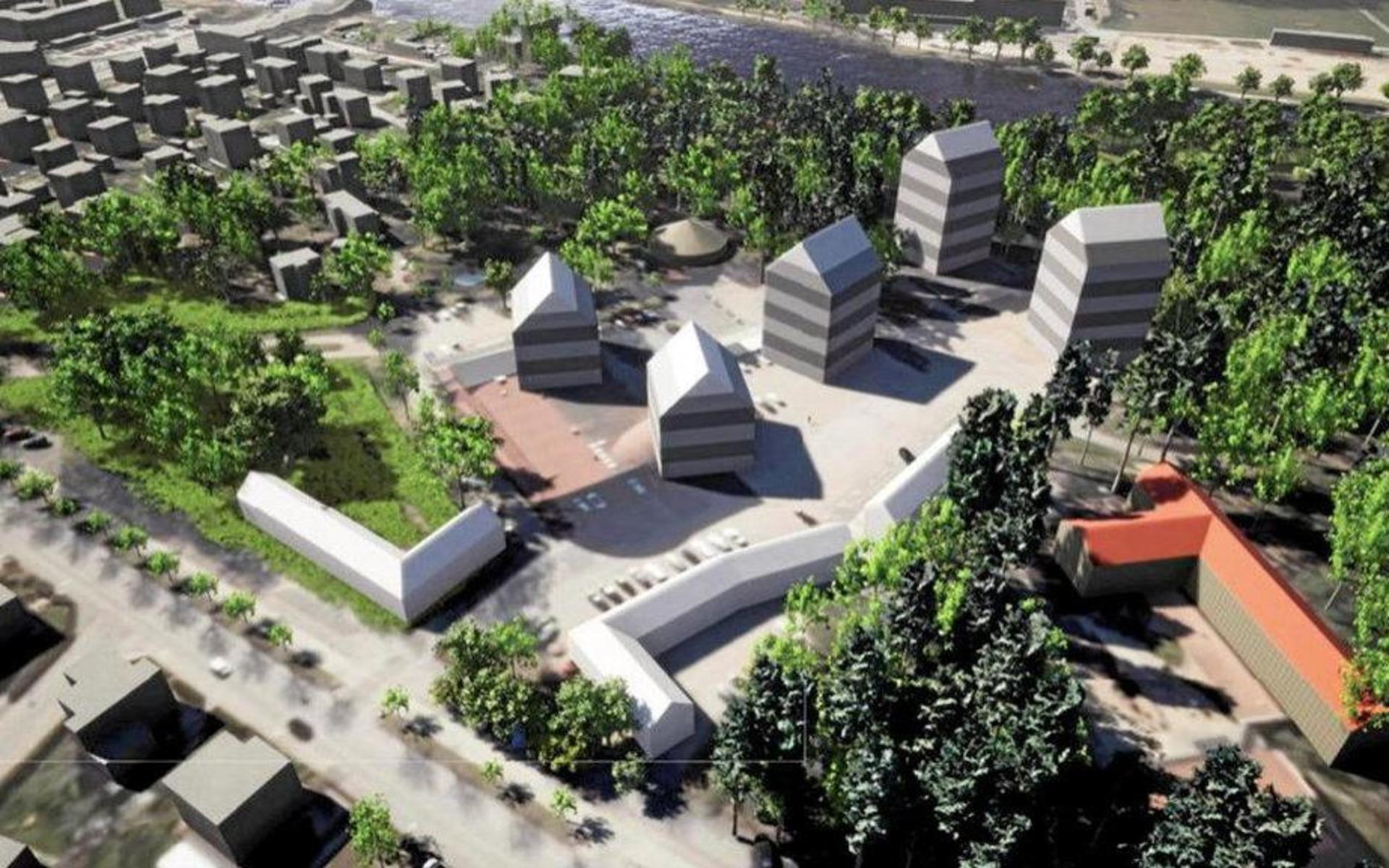 Folkparken utan kulturhuset. Bild: Skärmdump från kommunens planförslag