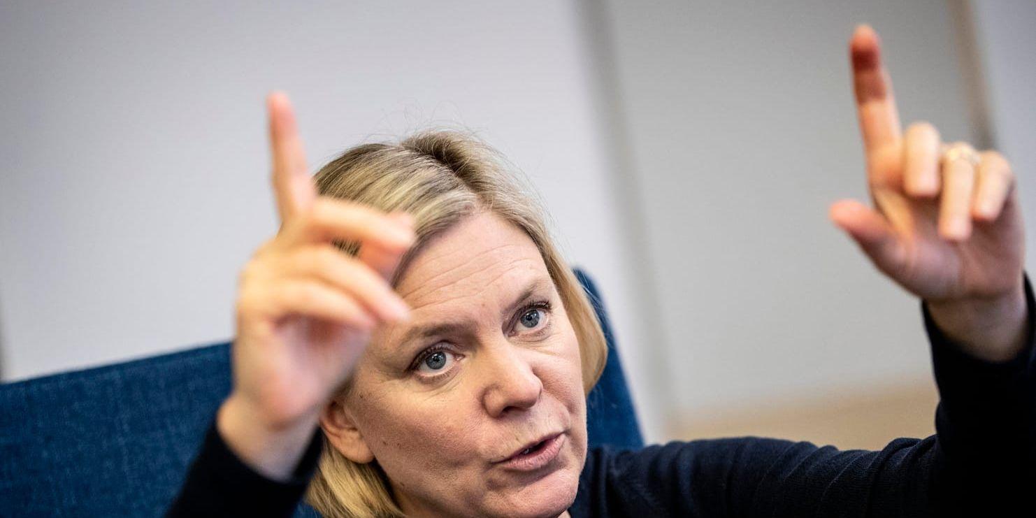 Finansminister Magdalena Andersson – nöjd med nytt skatteavtal som tecknats med Brasilien. Arkivbild.